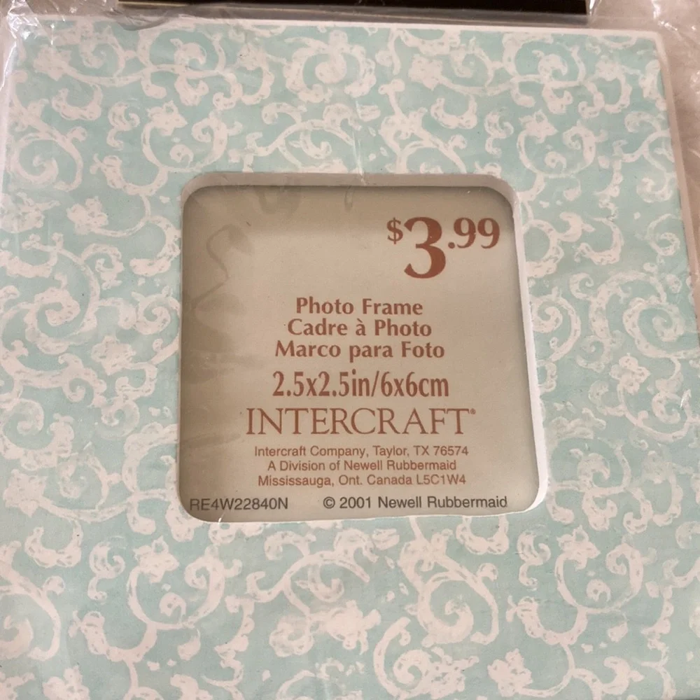 ~Intercraft Company~ Set of 4 Vintage Pastel Color Square Picture Frames